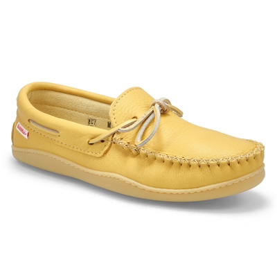 Mns Moose Hide SoftMocs With Sole - Natural