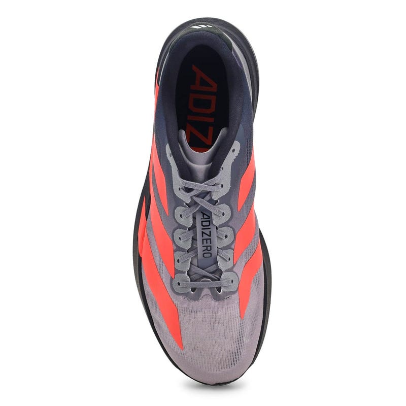 Men's Adizero EVO SL Performance Sneaker - Black/Solar Turbo/Light Onix
