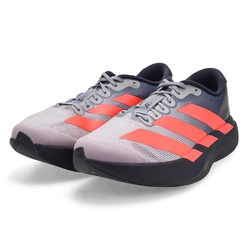 Men's Adizero EVO SL Performance Sneaker - Black/Solar Turbo/Light Onix