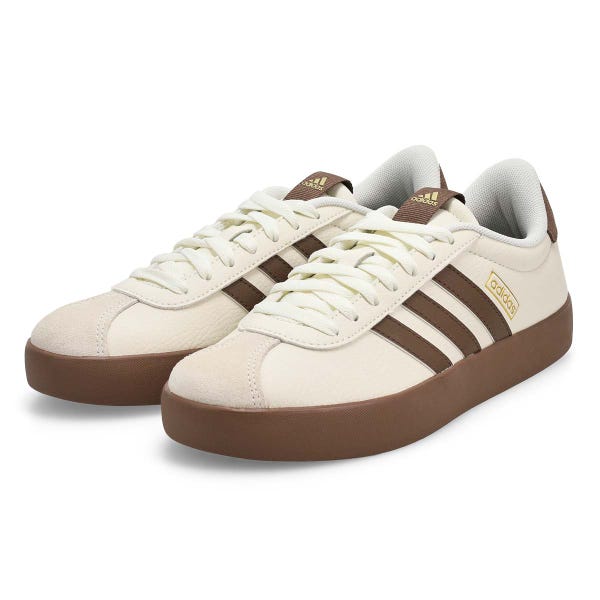 Women's VL Court 3.0 Lace Up Sneaker - Off White/Earth Strata/Gold Metallic