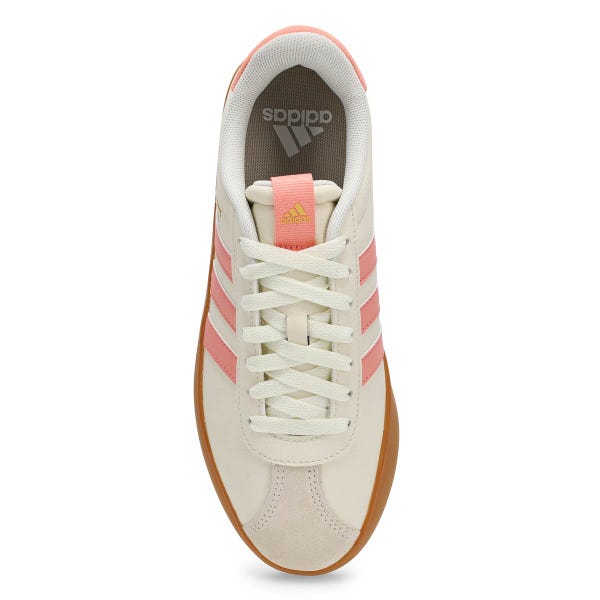 Women's  VL Court 3.0 Lace Up Sneaker - Off White/Semi Frozen Turbo/Gold Metallic