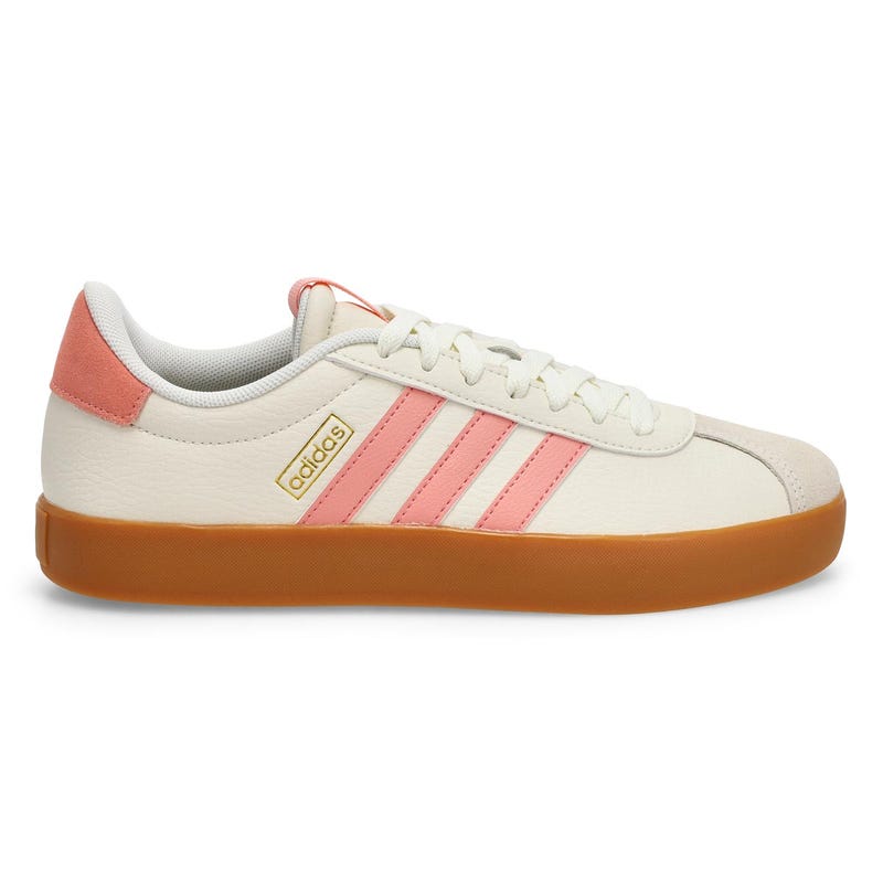 Women's  VL Court 3.0 Lace Up Sneaker - Off White/Semi Frozen Turbo/Gold Metallic