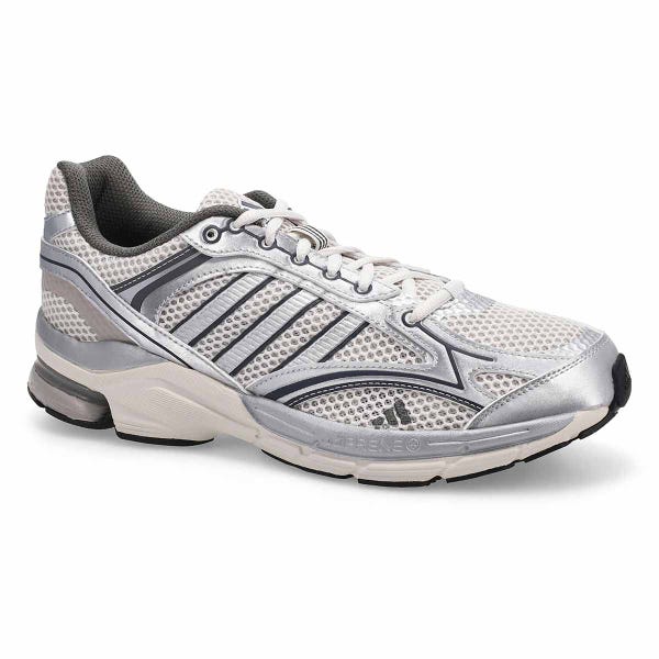 Espadrille à lacets pour hommes Spiritain 2000 – Blanc cristal / Argent métallisé / Gris