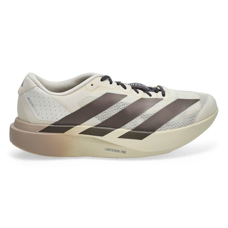 Espadrille de performance Adizero EVO SL pour homme - Blanc cassé/Métallique café/Argent