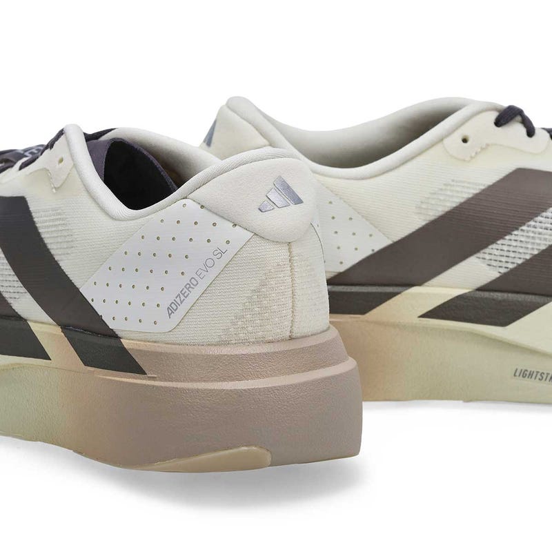 Espadrille de performance Adizero EVO SL pour homme - Blanc cassé/Métallique café/Argent