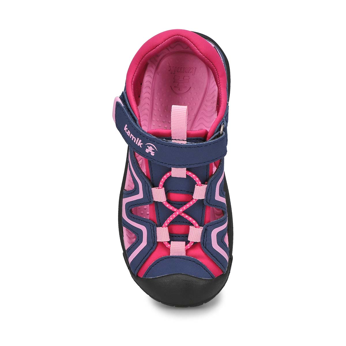 Girls' Kick Closed Toe Sandal - Light Navy