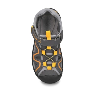 Boys' Kick Closed Toe Sandal - Medium Grey