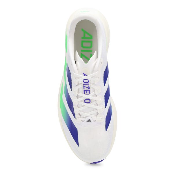 Men's Adizero EVO SL Performance Sneaker - White/Beam Green/White