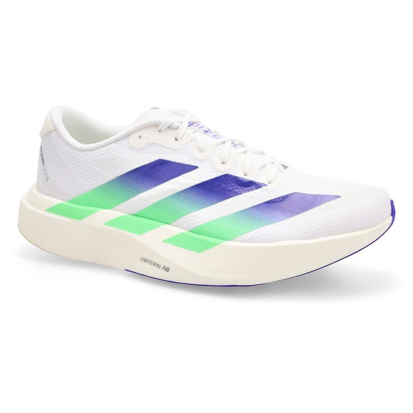 Men's Adizero EVO SL Performance Sneaker - White/Beam Green/White