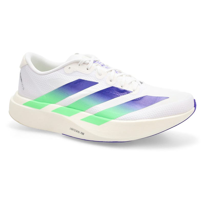 Men's Adizero EVO SL Performance Sneaker - White/Beam Green/White