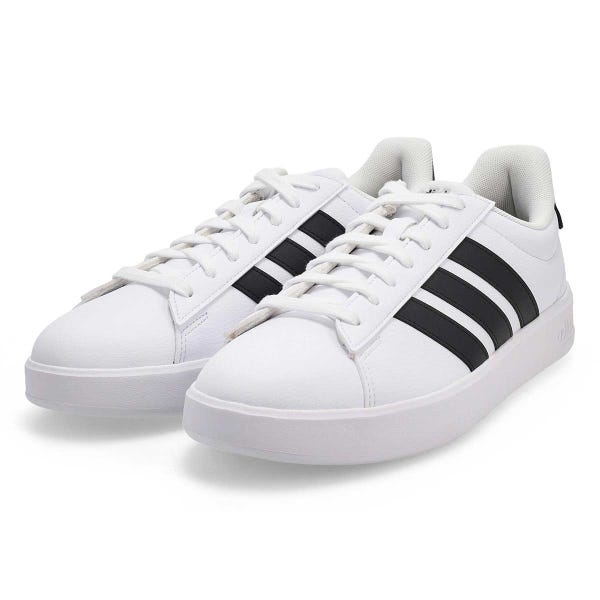 Men's Grand Court 3.0 Lace Up Wide Sneaker - White/Black