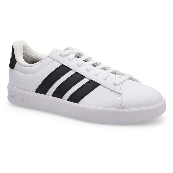 Men's Grand Court 3.0 Lace Up Wide Sneaker - White/Black