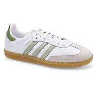 Women's Samba OG Lace Up Sneaker - White/Halo Green/Tent Green