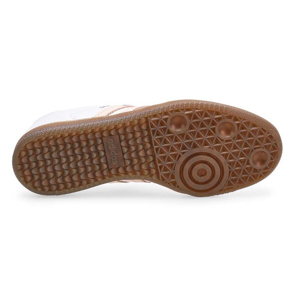 Women's Samba OG lace-up Sneaker - White/Wonder Quartz/Brown.