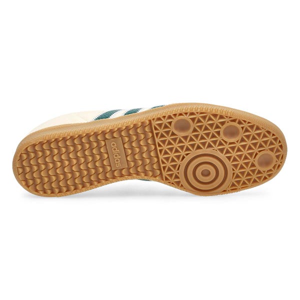Espadrille à lacets Samba OG pour hommes – Blanc crème/Vert collégial/Gomme