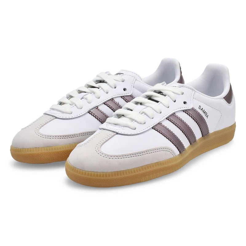 Espadrille à lacets femme Samba OG – Blanc/Café/Gomme