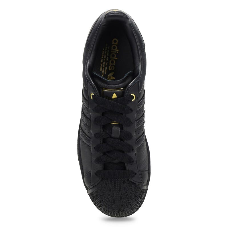 Men's Superstar II Lace Up Sneaker - Black/Black/Gold Metallic