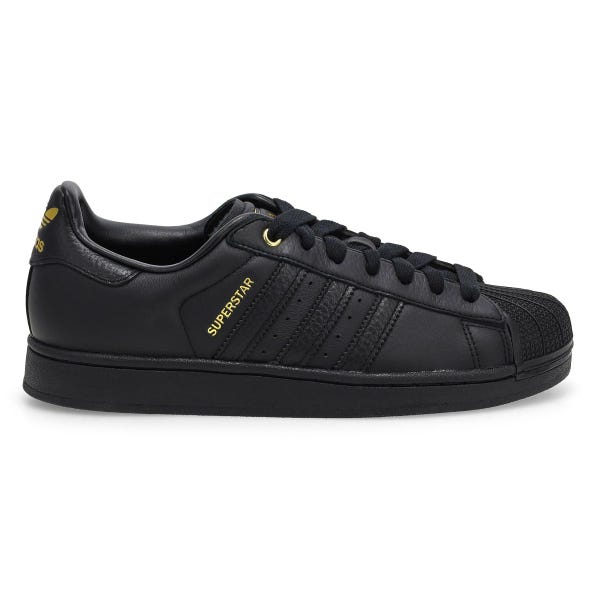 Men's Superstar II Lace Up Sneaker - Black/Black/Gold Metallic