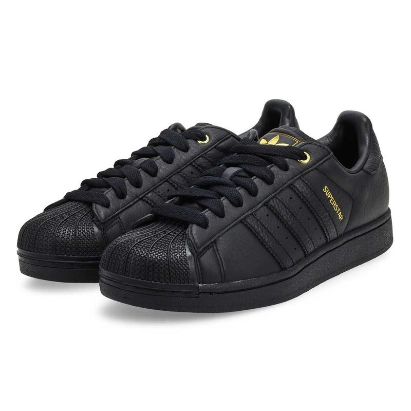Men's Superstar II Lace Up Sneaker - Black/Black/Gold Metallic