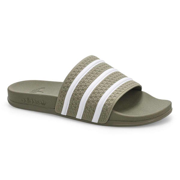 Men's Adilette OG Comfort Sandal - Silver Pebble/White