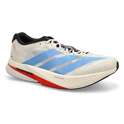 Mns Adizero Boston 13 Performance Sneaker - Off White/Light Blue/Gold Metallic
