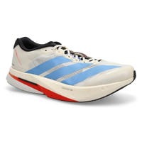 Men's Adizero Boston 13 Performance Sneaker - Off White/Light Blue/Gold Metallic