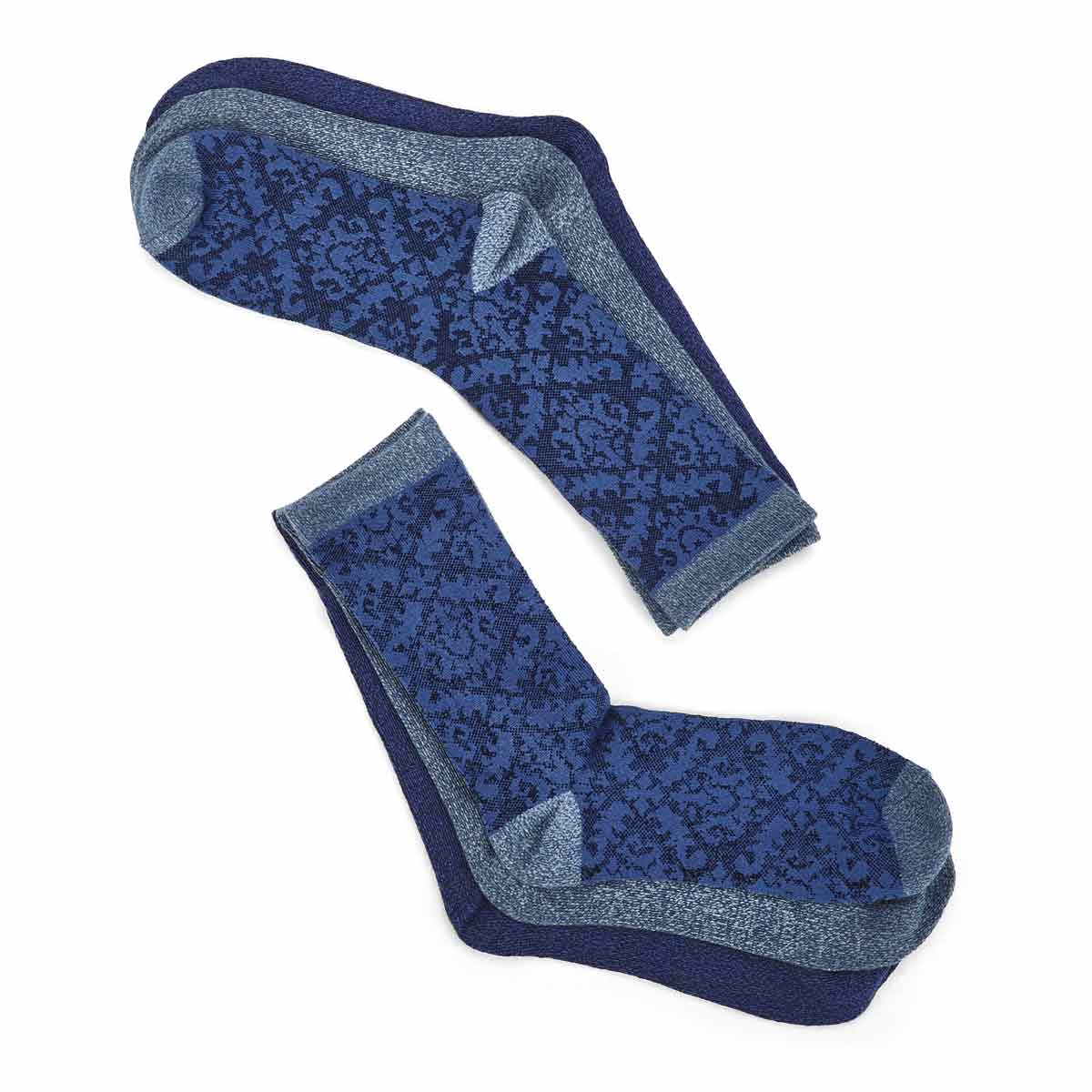 Women's Soft & Dreamy Crew Sock 3 Pack - Navy/Multi