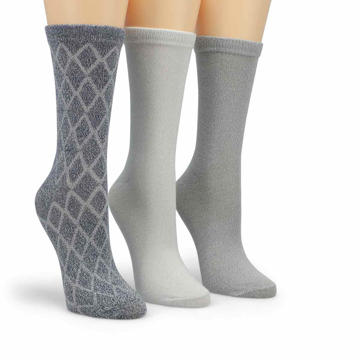 Chaussettes DIAMOND TEXTURE, femmes - 3 paires