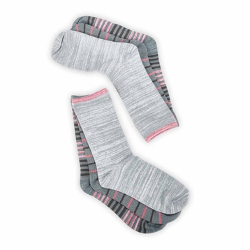 Women's Soft & Dreamy Crew Sock 3 Pack - Grey/Mult