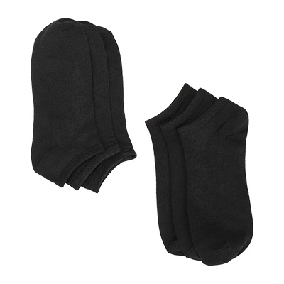 Lds Soft & Dreamy No Show Sock 6 Pack - Black