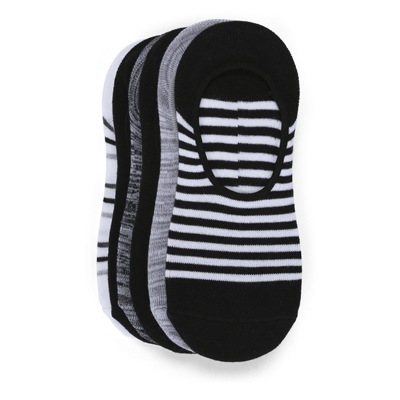 Lds Feed Stripe Sports Liner 6 Pack - Black/Assorted