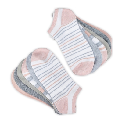 Lds Soft & Dreamy No Show Sock 6 Pack - Assorted