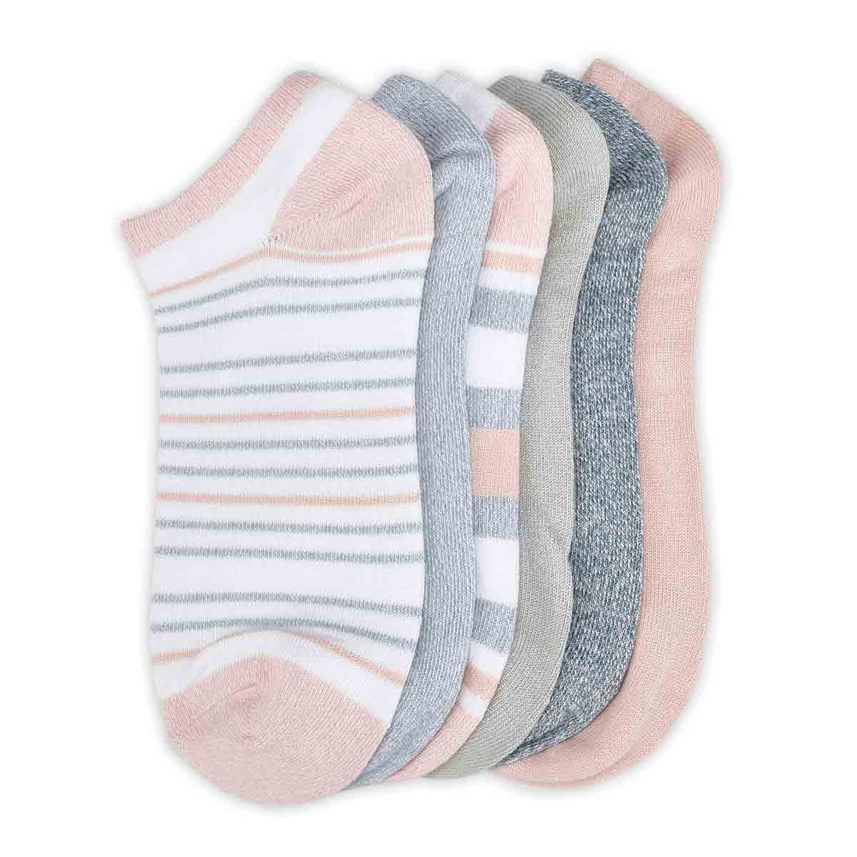 Women's Soft& Dreamy No Show Sock 6 Pack - Assorte