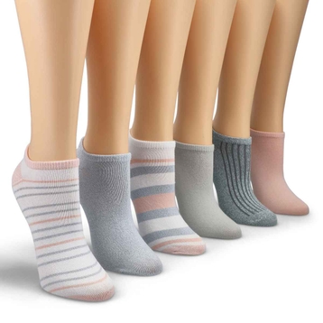 Women's Soft& Dreamy No Show Sock 6 Pack - Assorte
