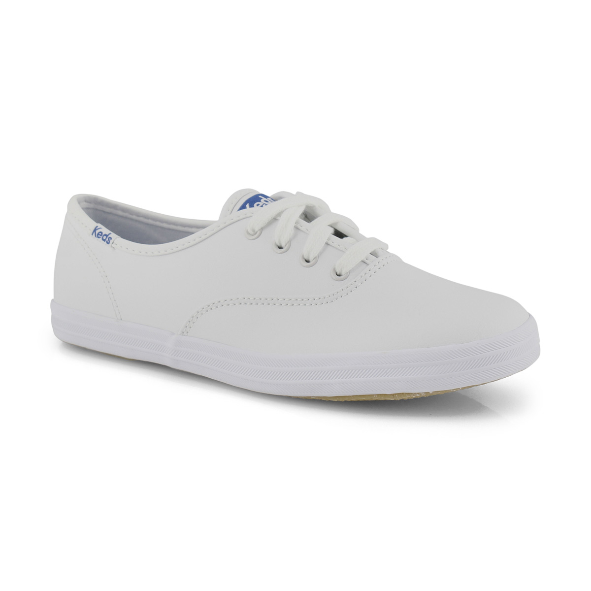 Keds Kids' CHAMPION white leather sneakers | SoftMoc.com