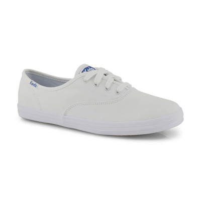 Keds Girls CHAMPION white canvas sneakers SoftMoc