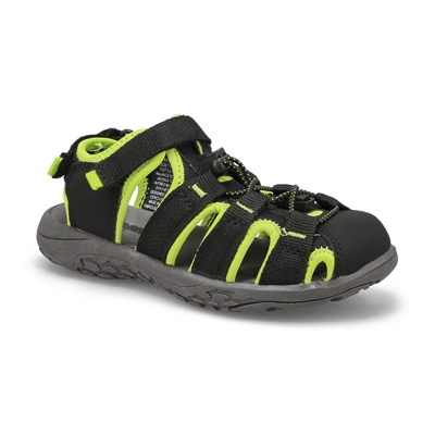 Bys Kyle Fisherman Sandal-Blk Lime Green