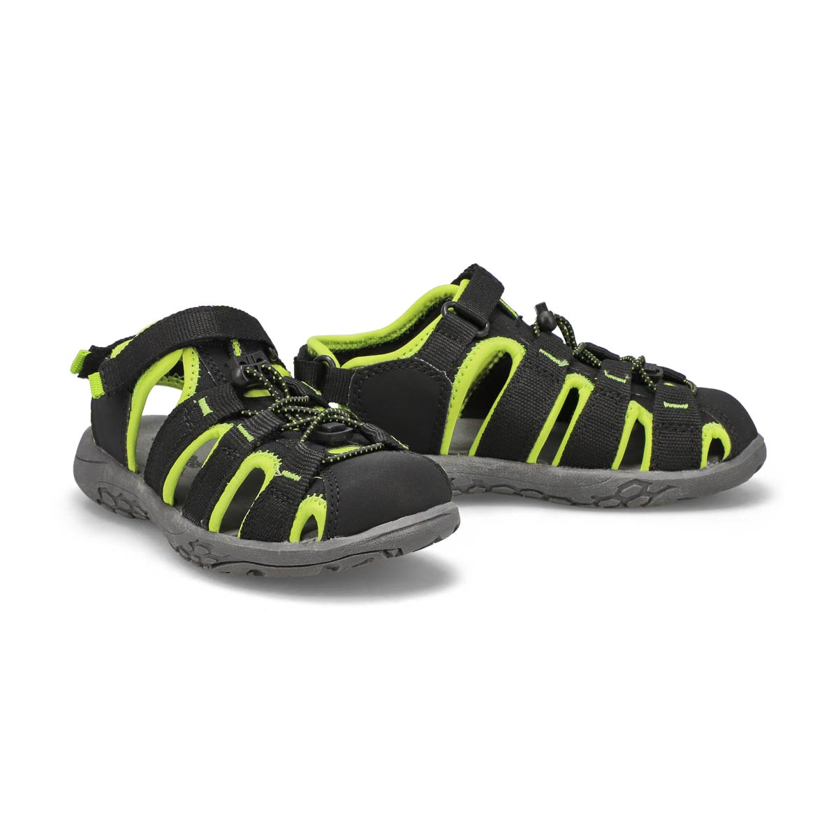 Boys' Kyle Fisherman Sandal - Black Lime/Green