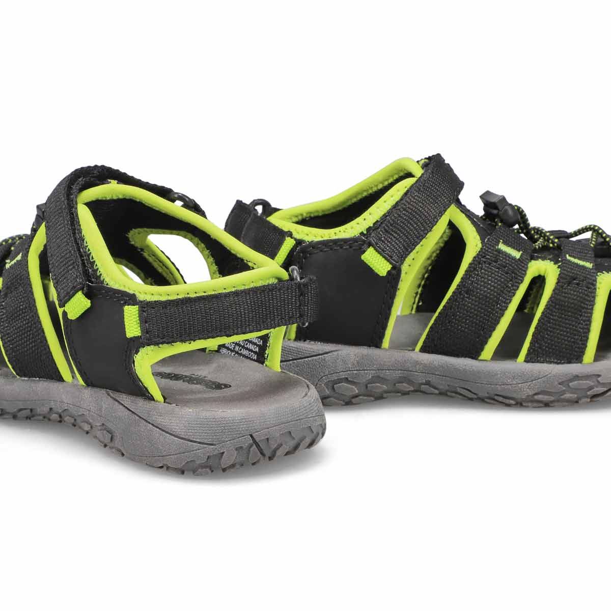 Boys' Kyle Fisherman Sandal - Black Lime/Green