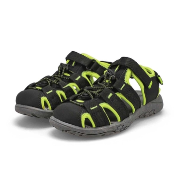 Boys' Kyle Fisherman Sandal - Black Lime/Green