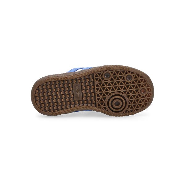 Espadrille à lacets Samba OG pour tout-petits - Blanc/Bleu Fusion/Gomme