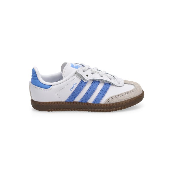 Espadrille à lacets Samba OG pour tout-petits - Blanc/Bleu Fusion/Gomme