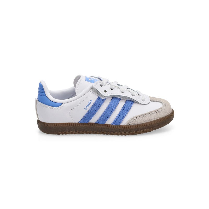 Espadrille à lacets Samba OG pour tout-petits - Blanc/Bleu Fusion/Gomme