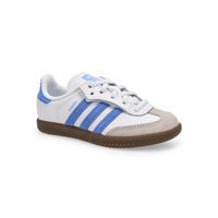 Espadrille à lacets Samba OG pour tout-petits - Blanc/Bleu Fusion/Gomme