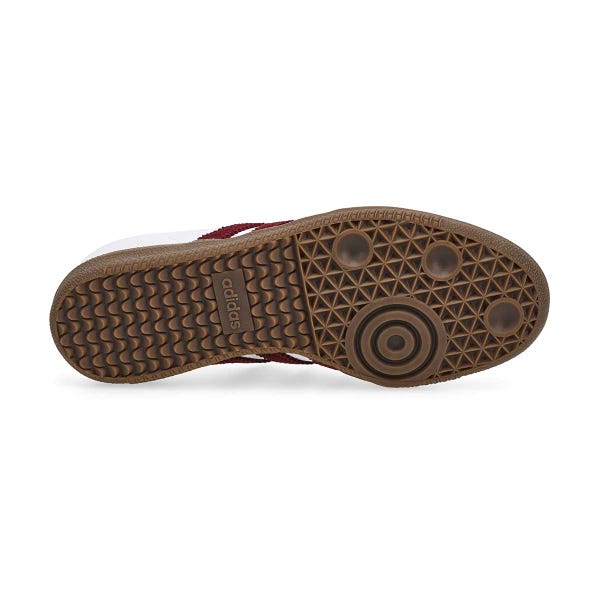 Espadrille à lacets pour enfants Samba OG J - Blanc/Bourgogne/Gomme
