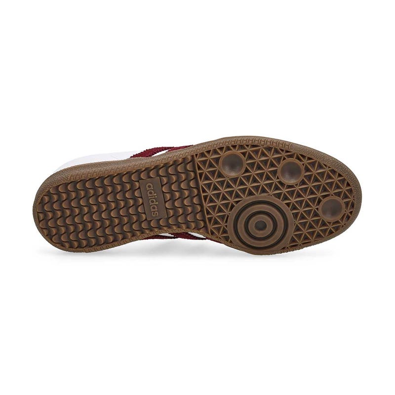 Espadrille à lacets pour enfants Samba OG J - Blanc/Bourgogne/Gomme