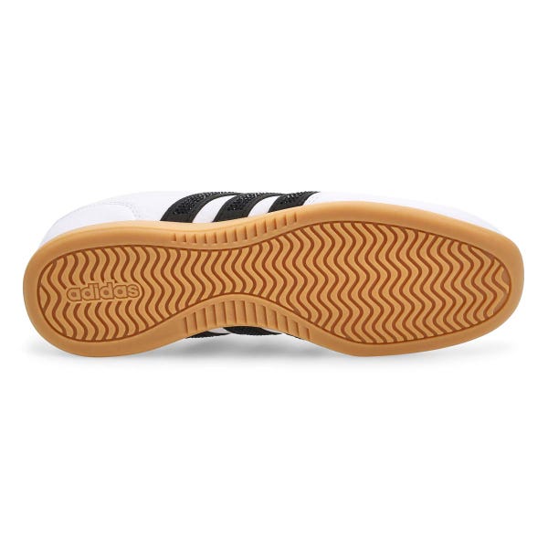 Espadrille à profil bas Barreda Lo pour femmes - Blanc cristal/noir/argent métallisé
