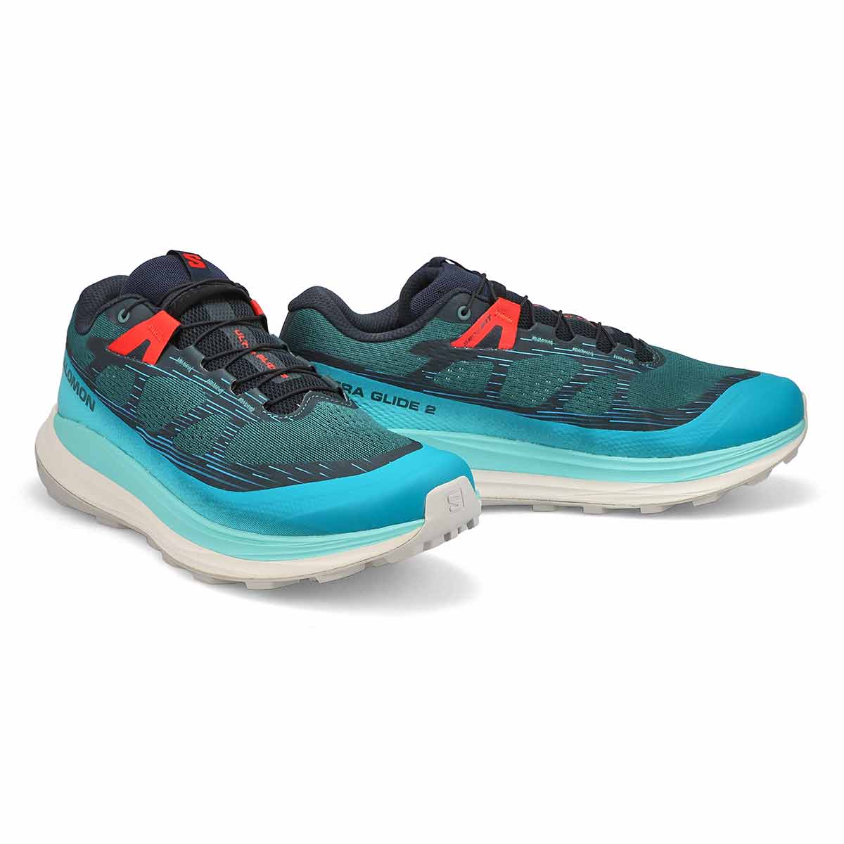 Men's Ultra Glide 2 Trail Runner Energy Foam Performance Runner - Atlantic Deep/ Blue/ Red