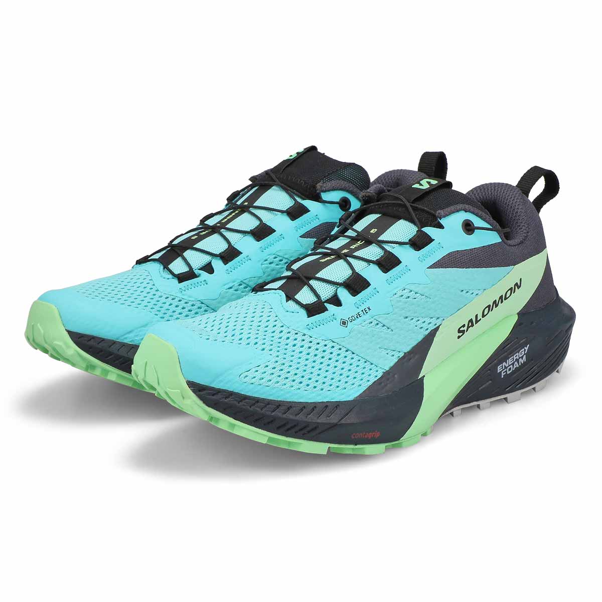 Baskets de performance imperméables SENSE RIDE 5 GTX, noir/gris cendre/indigo, femmes
