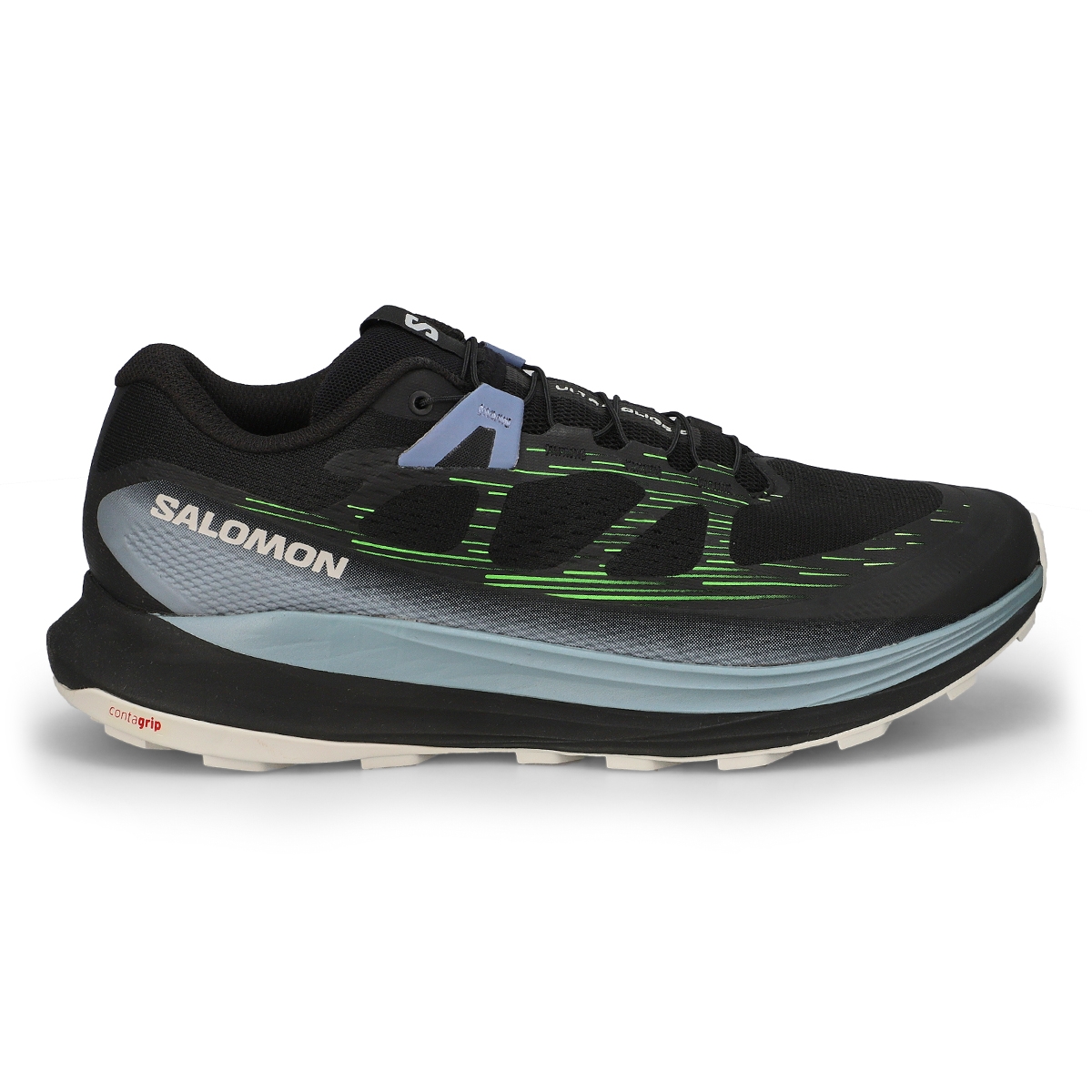 Men's Ultra Glide 2 Trail Runner Energy Foam Performance Runner - Black/Flint Stone/Green Gecko